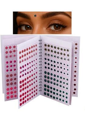 Multicolor Fancy Velvet Bindi Set