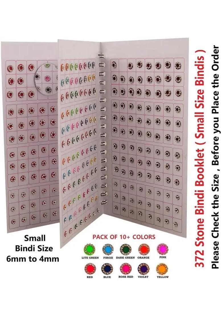 Multicolor Fancy Stone Bindi Set - Indya