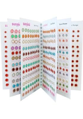 Multicolor Fancy Stone Bindi Set