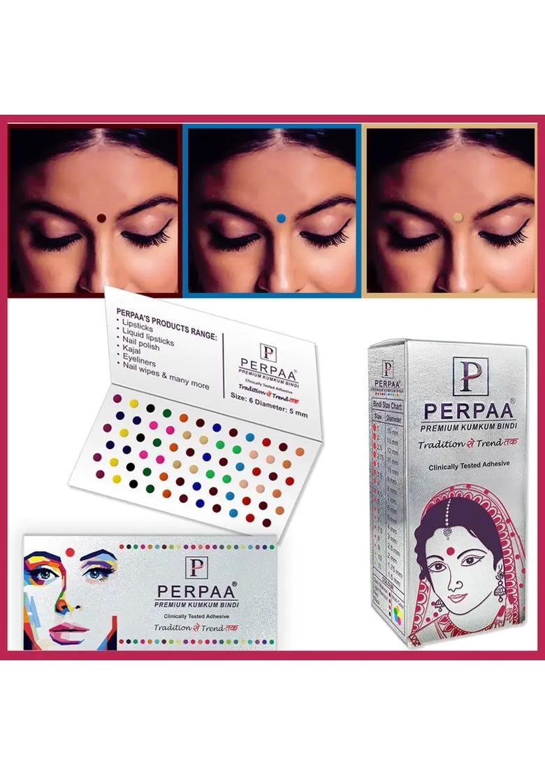 Multicolor Fancy Velvet Bindi Set - Indya