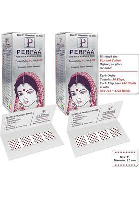 Maroon Fancy Velvet Bindi Set