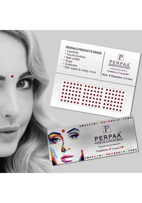 Maroon Fancy Velvet Bindi Set
