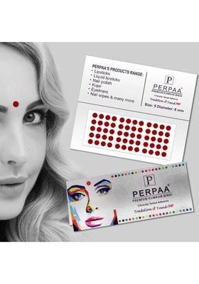 Maroon Fancy Velvet Bindi Set