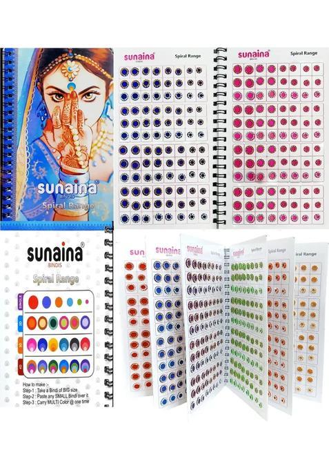 Multicolor Fancy Velvet Bindi Set