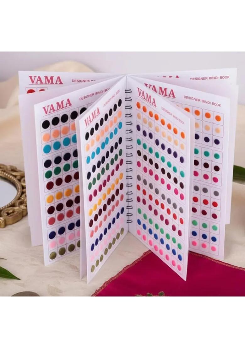 Multicolor Fancy Velvet Bindi Set - Indya