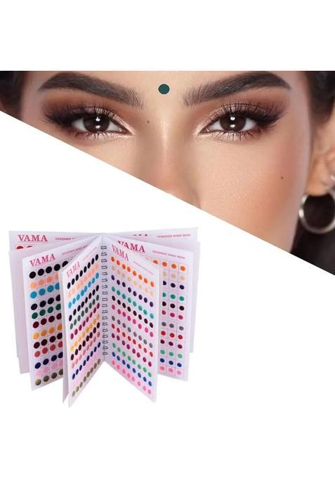Multicolor Fancy Velvet Bindi Set