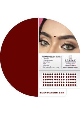 Maroon Fancy Velvet Bindi Set