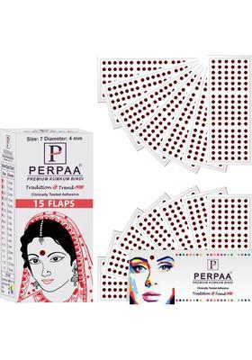 Maroon Fancy Velvet Bindi Set