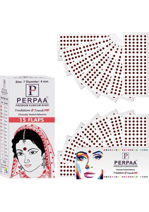 Maroon Fancy Velvet Bindi Set