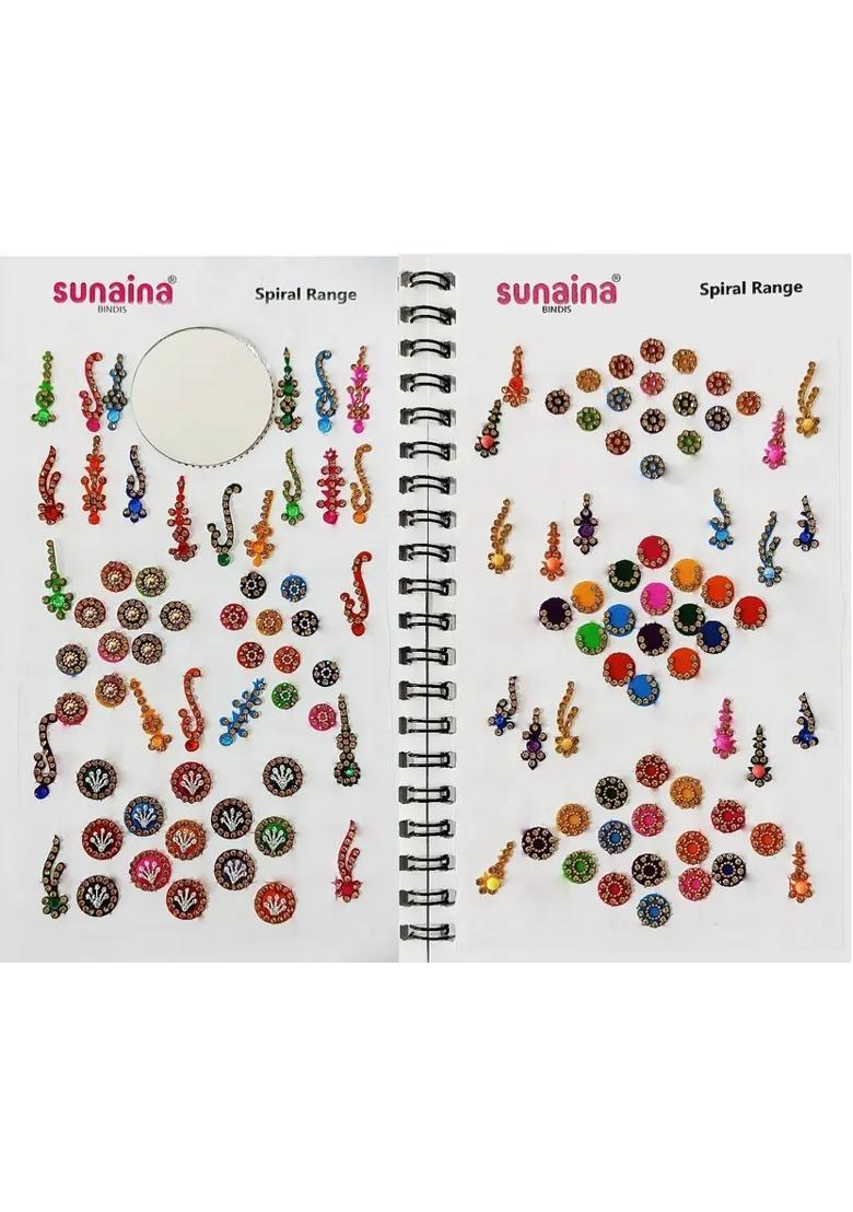 Multicolor Fancy Stone Bindi Set - Indya