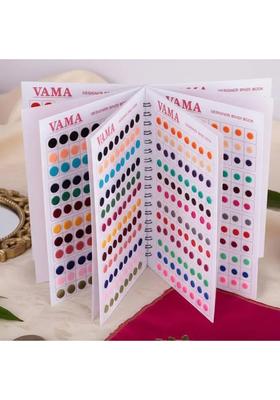 Multicolor Fancy Velvet Bindi Set