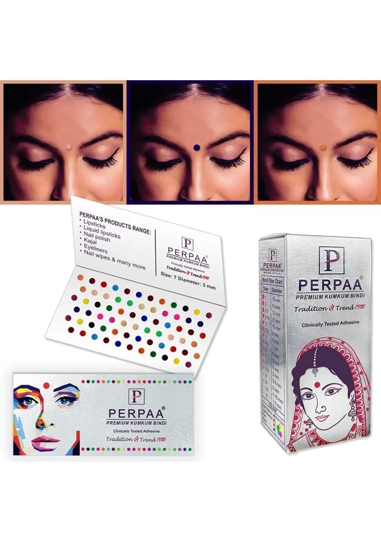 Multicolor Fancy Velvet Bindi Set - Indya