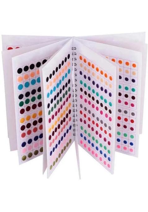 Multicolor Fancy Velvet Bindi Set