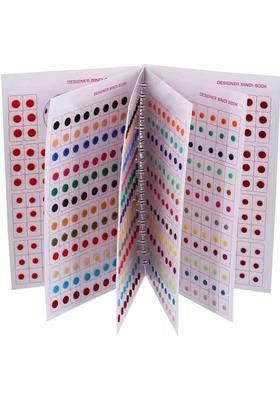 Multicolor Fancy Velvet Bindi Set