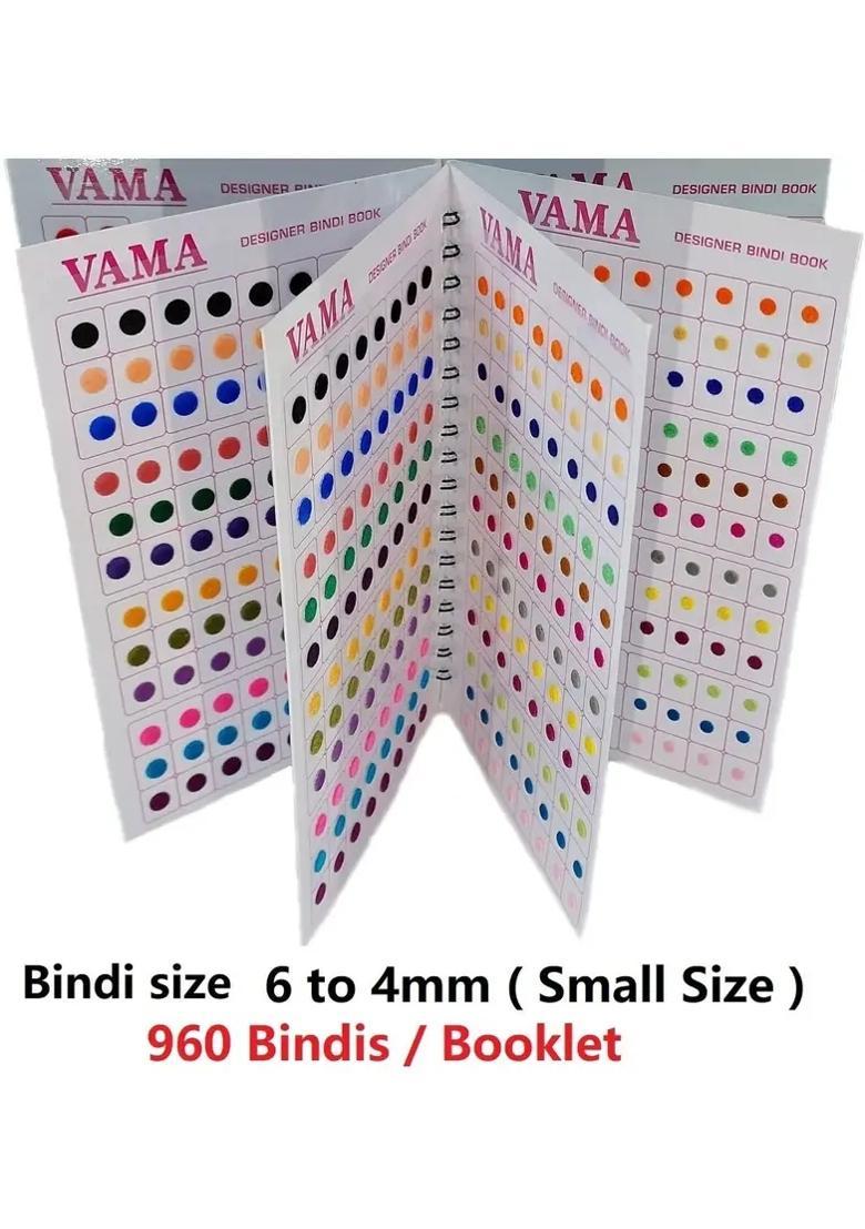 Multicolor Fancy Velvet Bindi Set - Indya