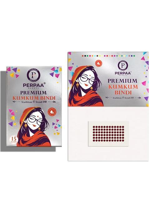 Maroon Fancy Velvet Bindi Set