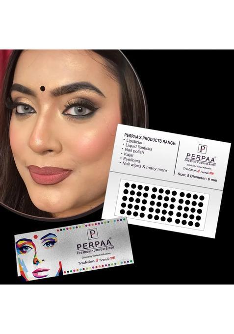 Black Fancy Velvet Bindi Set
