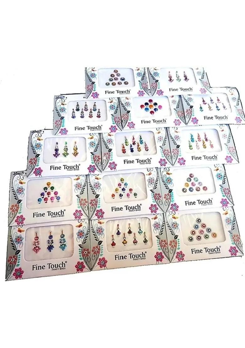 Multicolor Fancy Bindi Set - Indya