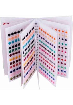 Multicolor Fancy Velvet Bindi Set