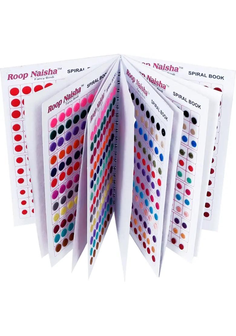 Multicolor Fancy Velvet Bindi Set - Indya