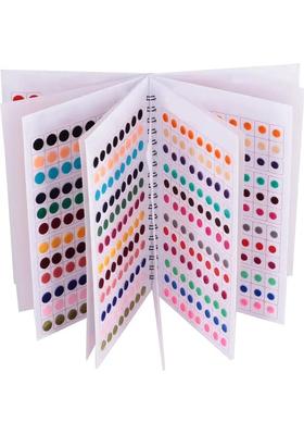 Multicolor Fancy Velvet Bindi Set