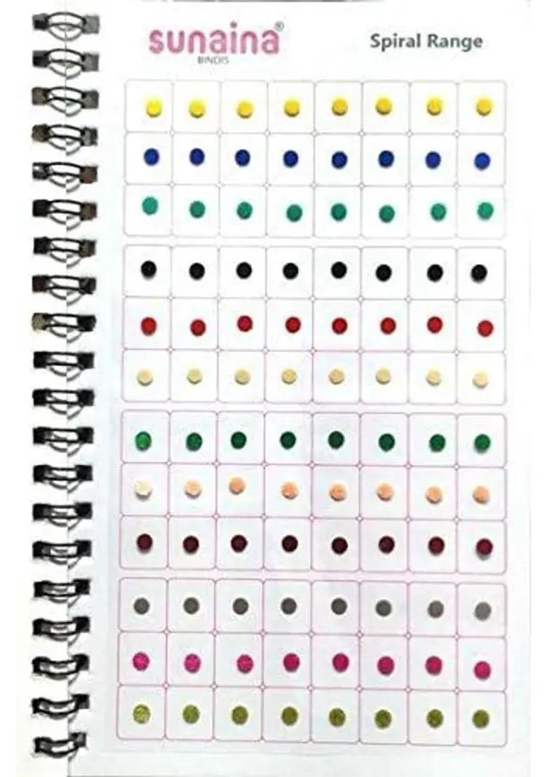 Multicolor Fancy Velvet Bindi Set - Indya