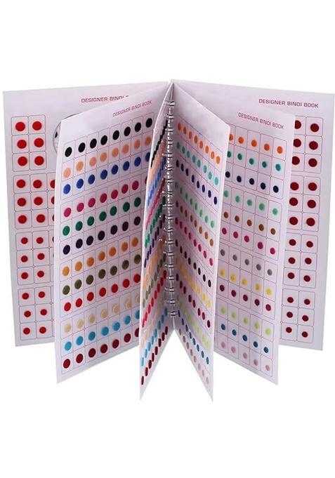 Multicolor Fancy Velvet Bindi Set