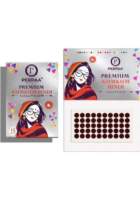 Maroon Fancy Velvet Bindi Set