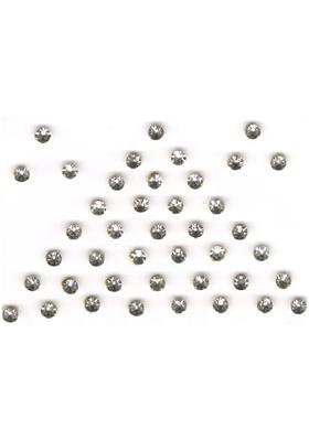 Silver Fancy Stone Bindi Set
