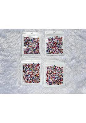 Multicolor Fancy Velvet Bindi Set