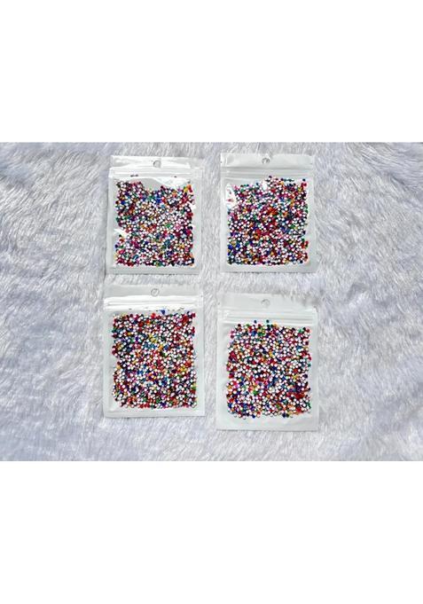 Multicolor Fancy Velvet Bindi Set