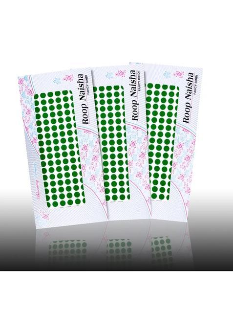 Green Fancy Velvet Bindi Set