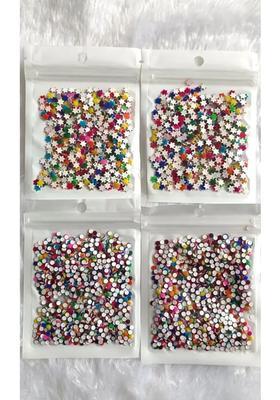 Multicolor Fancy Velvet Bindi Set