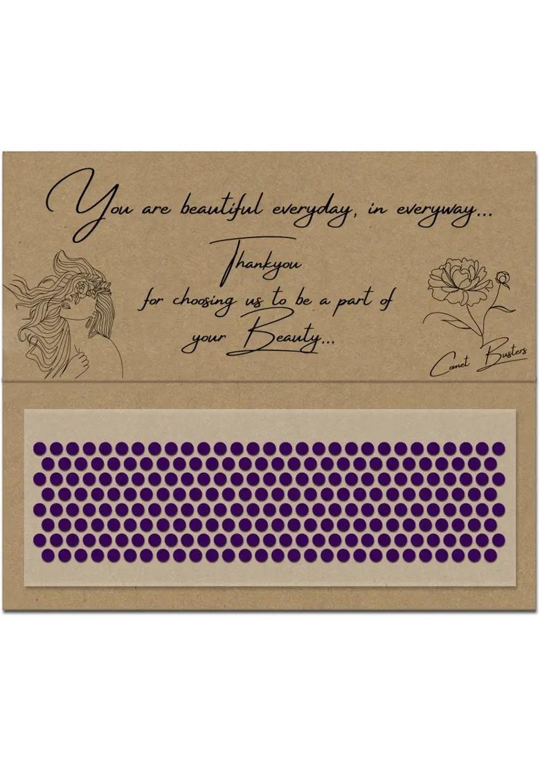 Purple Fancy Bindi Set - Indya