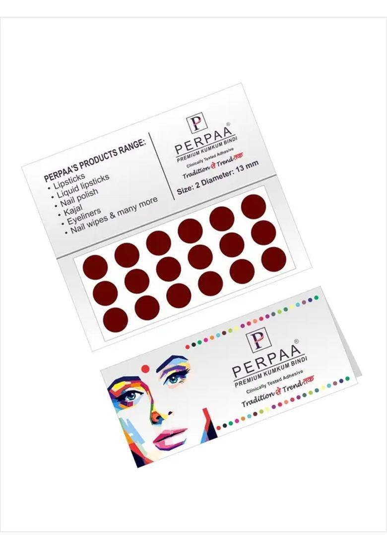 Maroon Fancy Bindi Set - Indya