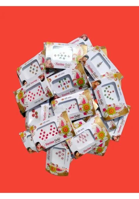 Multicolor Fancy Bindi Set