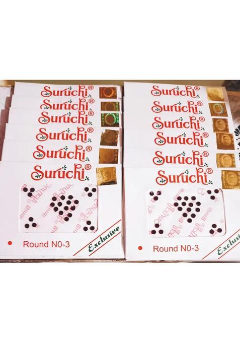 Brown Designer Bindi Set