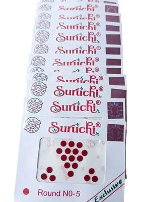 Maroon Designer Bindi Set