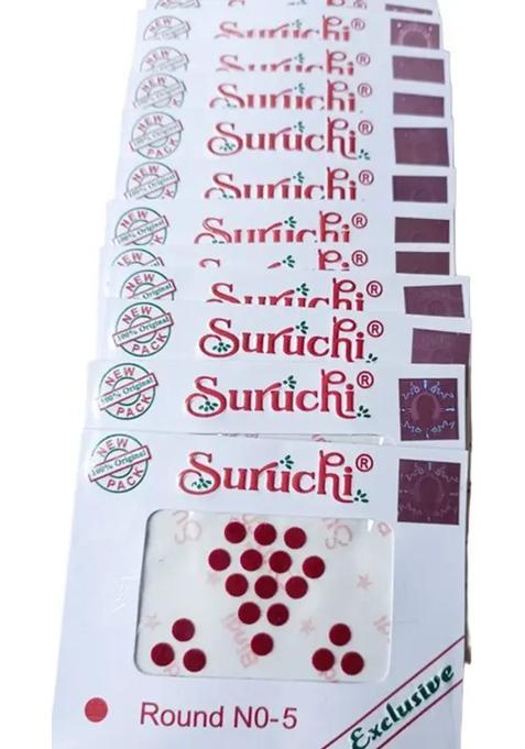 Maroon Designer Bindi Set