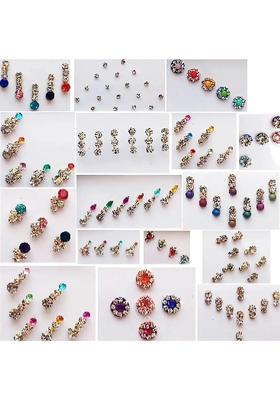 Multicolor Designer Stone Bindi Set