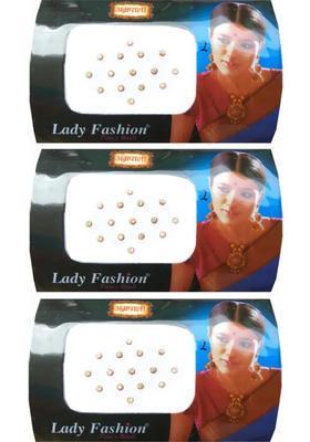 White Designer Bindi Set