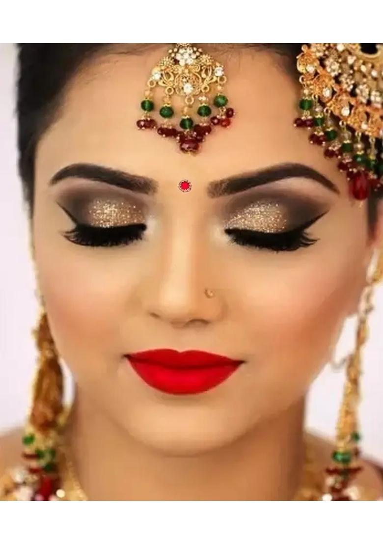 Red Designer Stone Bindi Set - Indya