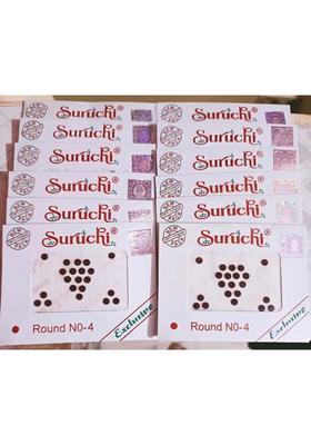 Brown Designer Bindi Set