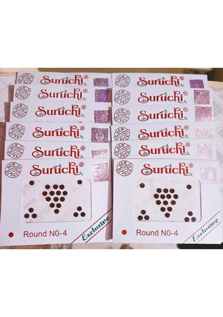 Brown Designer Bindi Set - Indya