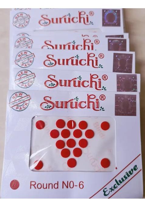 Red Designer Bindi Set