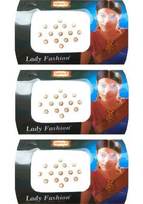 White Designer Bindi Set