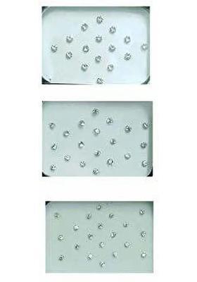 White Designer Bindi Set