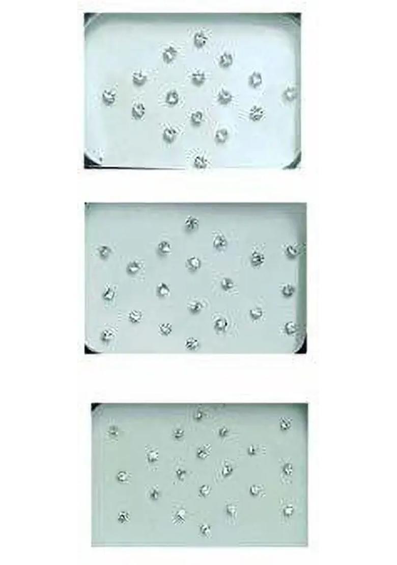 White Designer Bindi Set - Indya