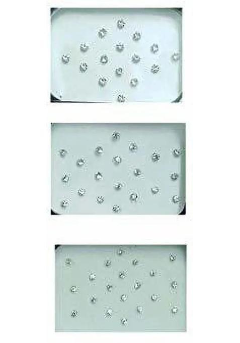 White Designer Bindi Set