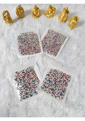 Multicolor Designer Velvet Bindi Set